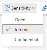 Screenshot of Sensitivity options