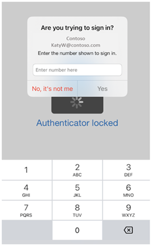 Screenshot of the Authenticator App