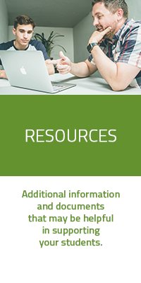 PDT resources: Additional Info and documents that may be helpful in supporting students.