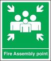 image of assembly point sign