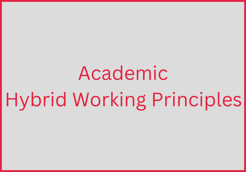 Academic Hybrid Working Principals