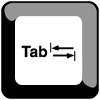 Tab key from keyboard
