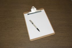 Image of a clipboard and pen